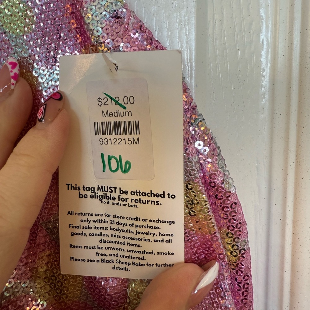 NWT Queen of Sparkles halter dress - Picture 7 of 7